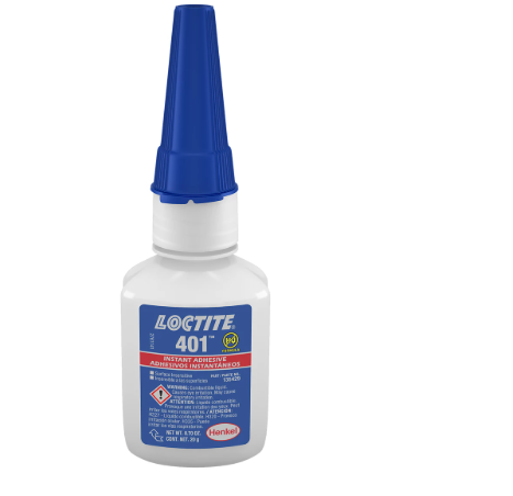 LOCTITE 401 super glue bottle for instant bonding of plastics, rubber, and metals