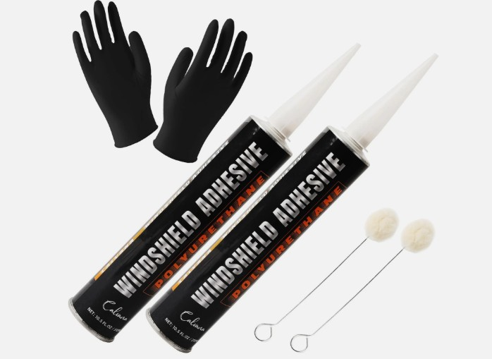 Two-pack polyurethane windshield adhesive tubes designed for OEM-quality windshield bonding, automotive glass installation, and leak-proof sealing.